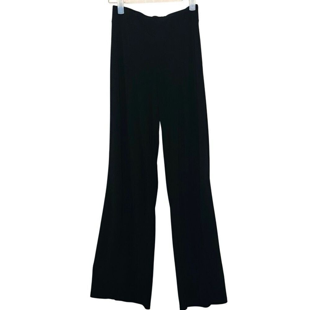 Last Tango High Rise Stretch Pull On Straight Leg Casual Pants Black Size Small